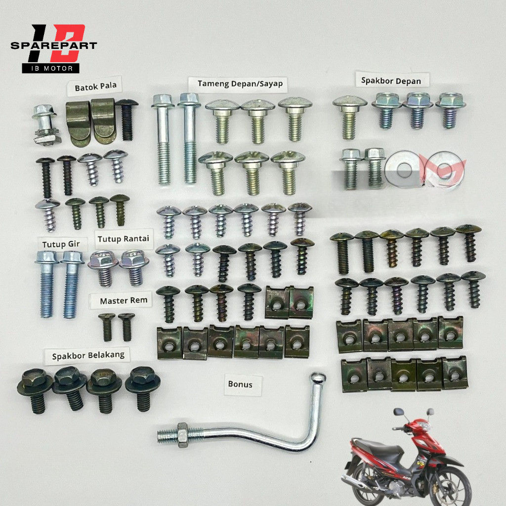 Baut Body Shogun 125 R Full set / Baut Full Body Shogun 125 SP