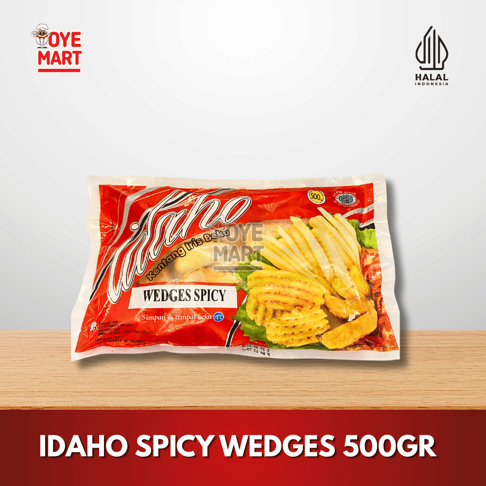 

WEDGES IDAHO 500GR SPICY WEDGES KENTANG GORENG FRENCH FRIES