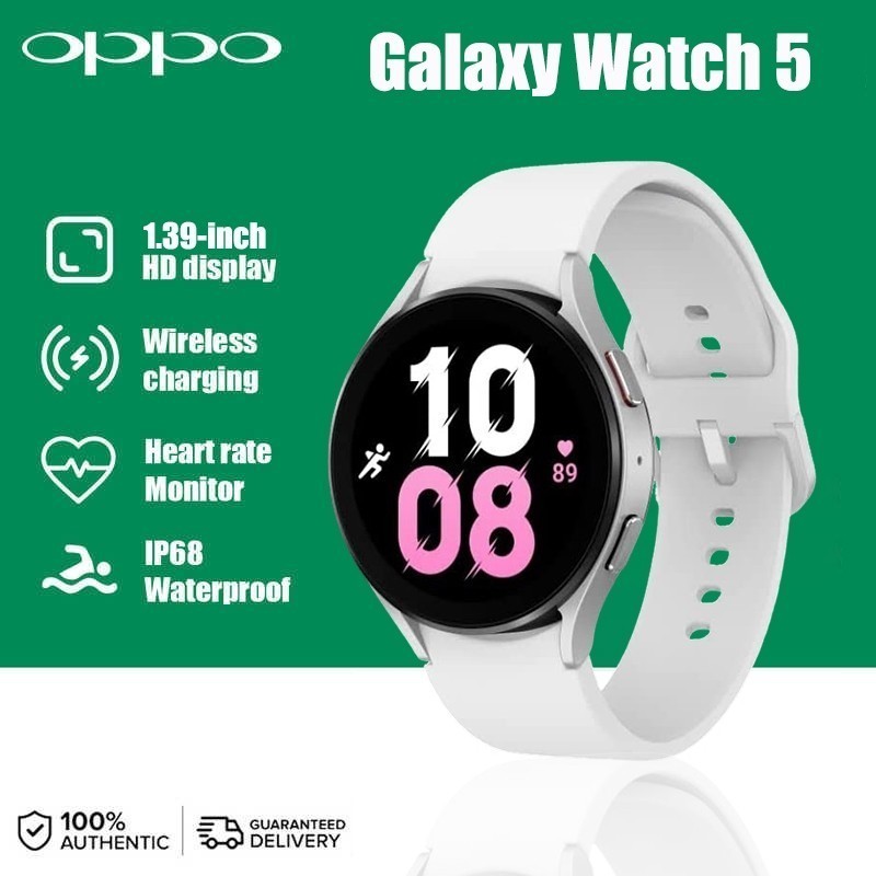 OPPO Watch5 Waterproof Smartwatch Pria Dan Wanita Olahraga Jam Tangan Pintar Pelacakan Kebugaran Det