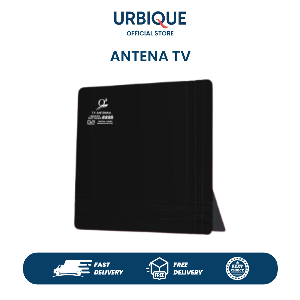 Antena TV Digital Indoor - Penguat Sinyal TV LED Portable untuk Dalam Ruangan