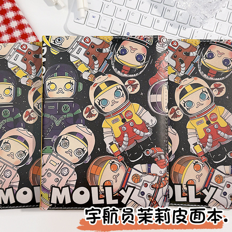 

POP MART Astronaut Molly A5 Notebook Full Color Page Notebook Soft Cover Diary Cartoon Notepad