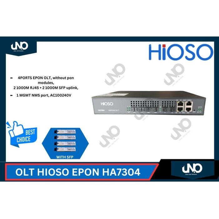 OLT EPON HIOSO HA7304 | EPON OLT HIOSO 4 PORT 1G