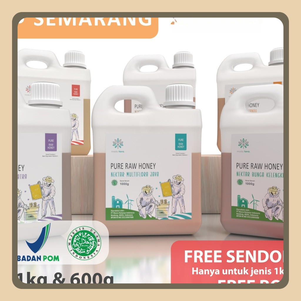

Madu Murni Asli Tava Grade A Variant Nektar 100% Alami Pure Natural Raw Honey Minuman Kesehatan