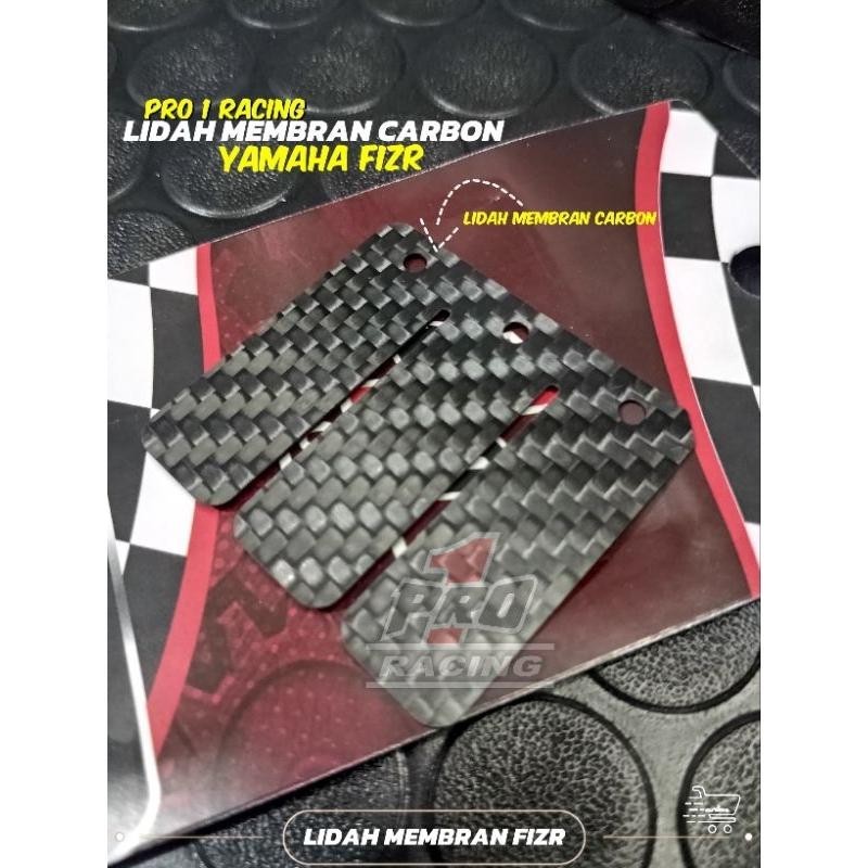 LIDAH MEMBRAN CARBON YAMAHA FIZR FORCE 1 ORIGINAL PRO 1 RACING