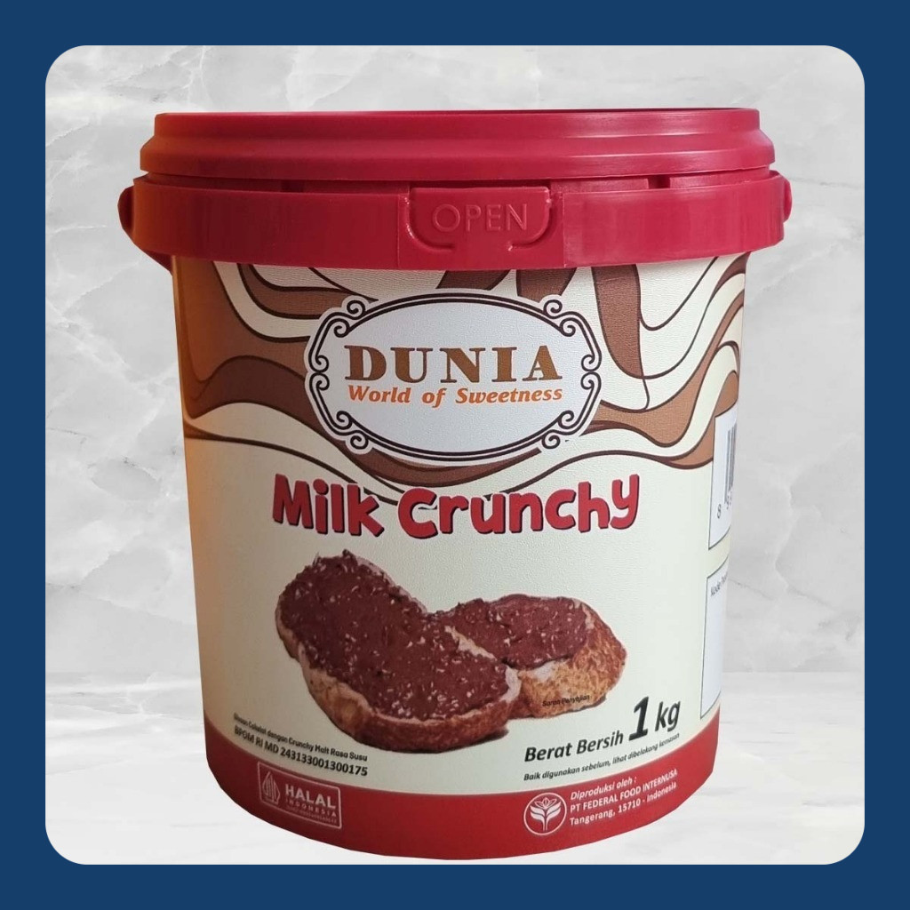 

DUNIA SPREAD CRUNCHY MILK 1 KG PAIL