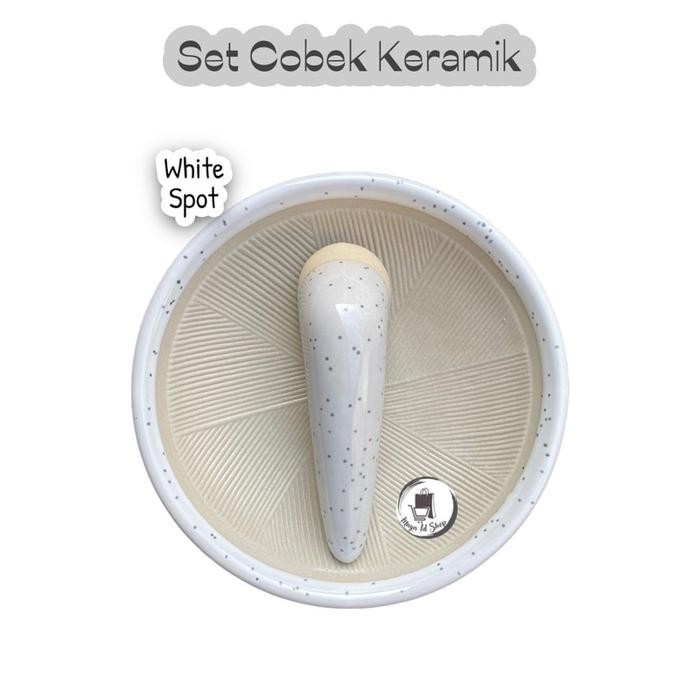 Cobek Keramik Estetik Cobek Viral / Uleg Keramik / Cobek Nordic Ulekan Kitchenware Dapur Tanah Alat 