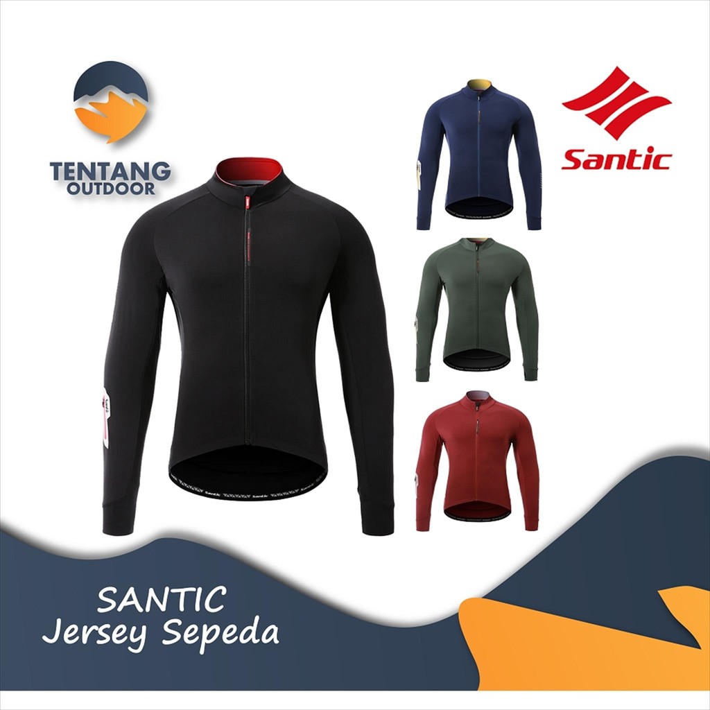 Jersey Sepeda SANTIC WM0C01113 SANTIC Cycling Jersey Lengan Panjang