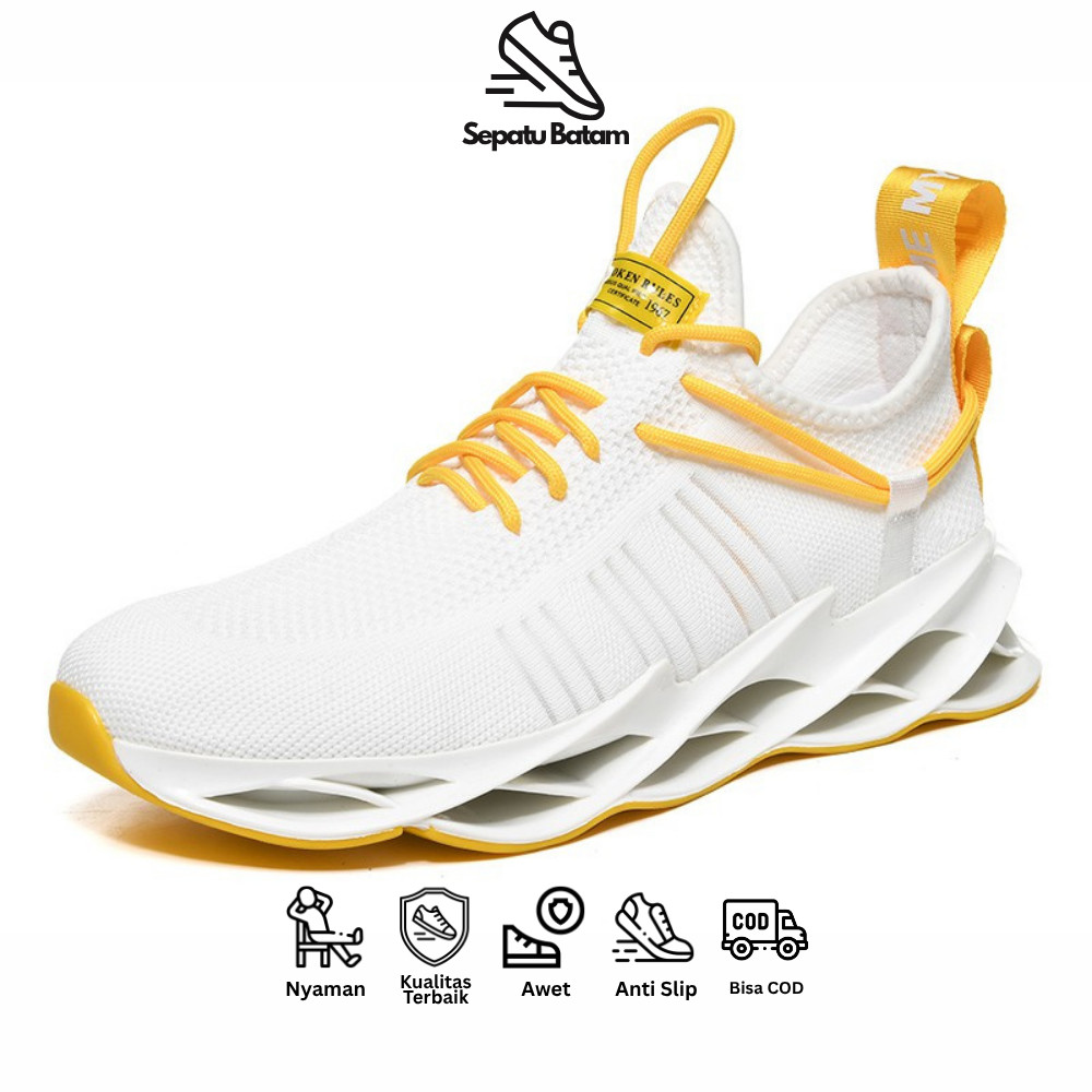 Sepatu Batam S089 Sepatu Sneakers Pria Putih Korea Sepatu Sneakers Casual Fashion Sepatu Sneakers Pr