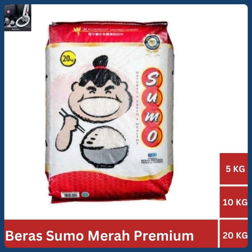 

Beras Sumo Merah Premium 5kg 10kg 20kg - Beras Pulen Fortifikasi Cocok Untuk Sushi