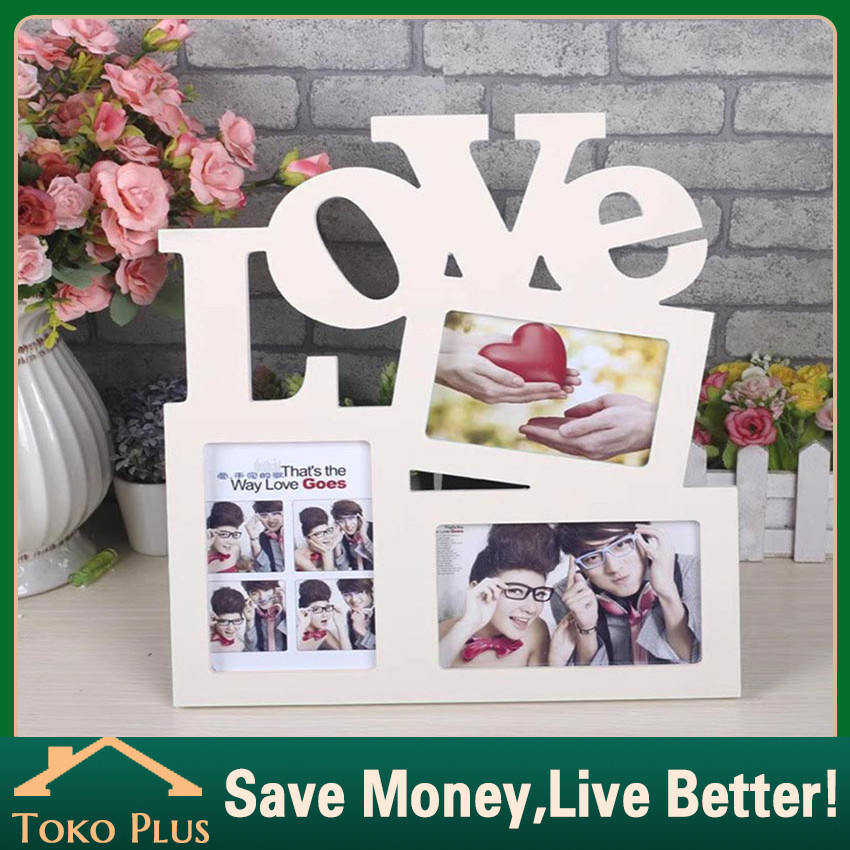 Frame Bingkai Foto Aesthetic Kado Ulang Tahun Cewek Gift Kado Wedding Gift "Love" / Frame Kado Gift