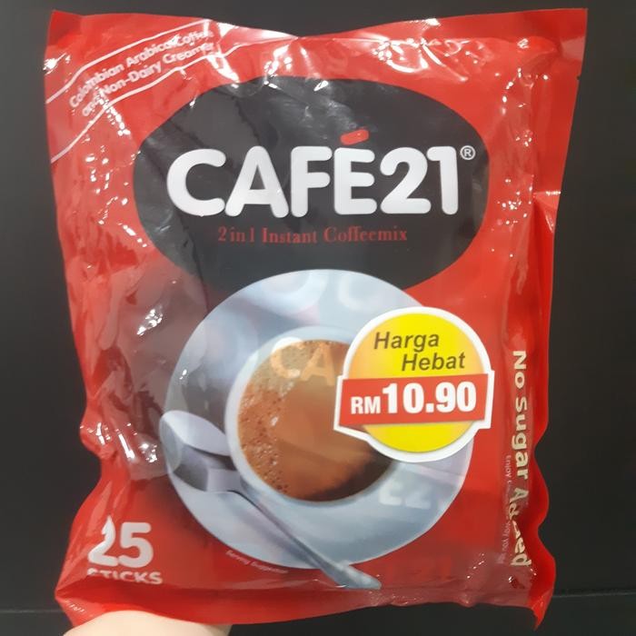 

cafe21 instant coffee mix 2in1 no sugar cafe21 low fat - no sugar