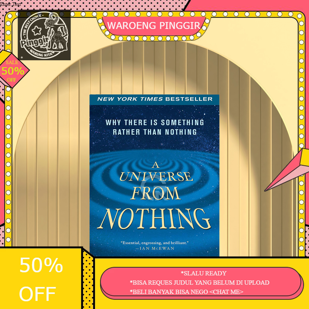 Book Buku A Universe From Nothing by Lawrence M. Krauss