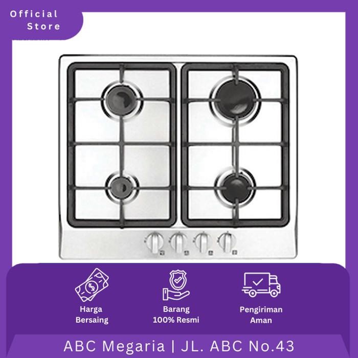 Delizia Kompor Gas 4 Tungku DHP64AS7GHIX / DHP64AS7-GHIX 60cm