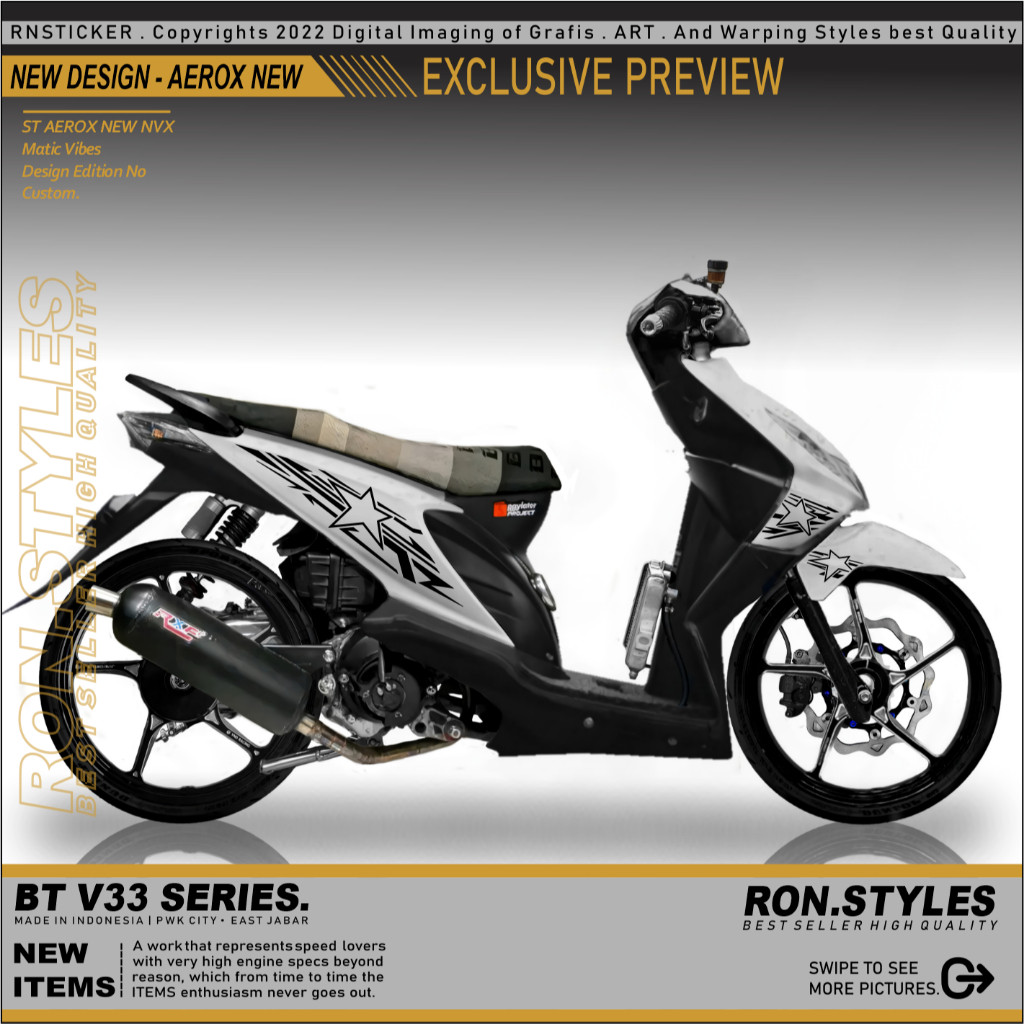 STIKER STRIPING VARIASI BEAT KARBU 2008-2012 STRIPING