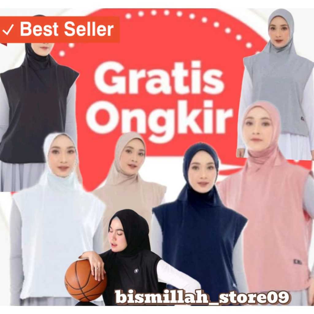 Sport Hijab Murah Vest Baju Olahraga Keren / Paket 2pc Hijab Rompi Instan Vest Olahraga Wanita Terba