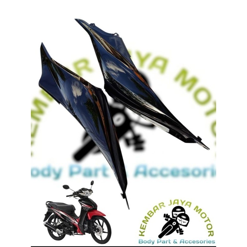 Cover body samping kanan kiri revo absolut 110 hitam