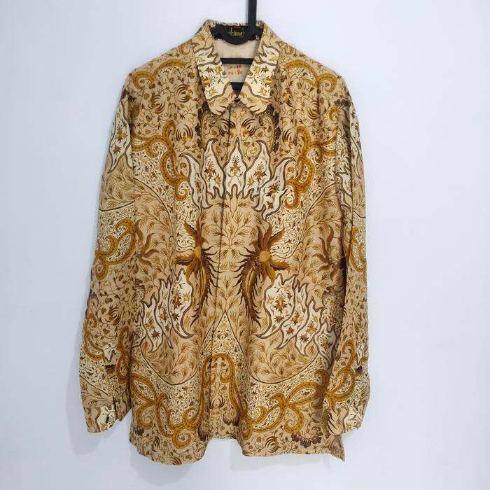 Kemeja Batik ArjunaWeda Coklat Terang Original