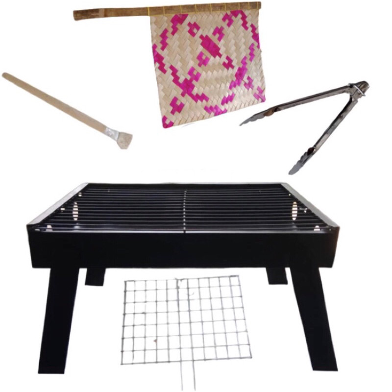 Set Alat Pemanggang Serbaguna Barbeque Bakaran Portable Arang Panggangan Portabel Sate Grill Bbq Ika