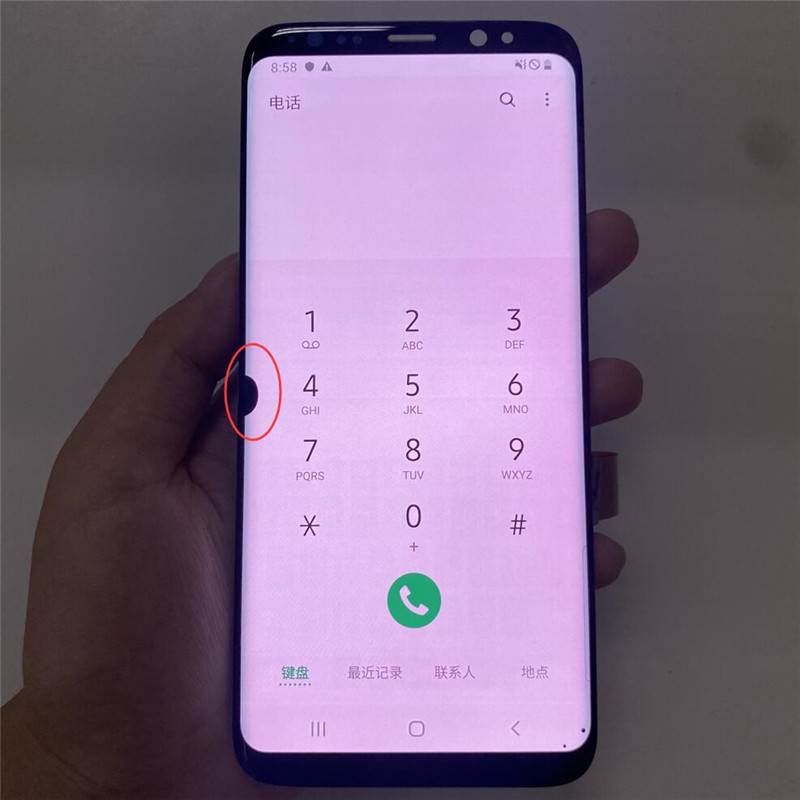 5.8" Defective Single Sale Display LCD Touch Screen Digitizer Assembly Display For Samsung S8 LCD SM