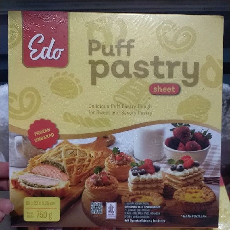 

Edo Puff Pastry Sheet 750 gr