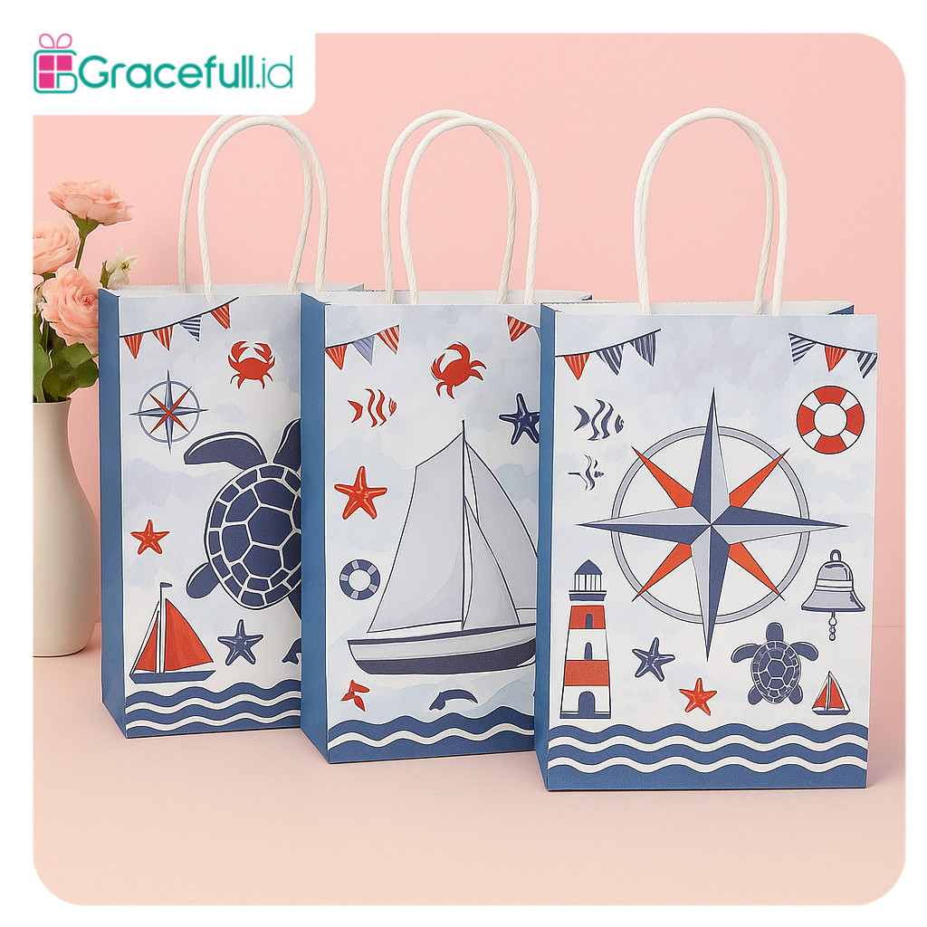 

Paper Bag Random Motif Laut Random / Goodie Bag Sea / Paper Bag Motif / Paper Bag Karakter Laut I AK02K6