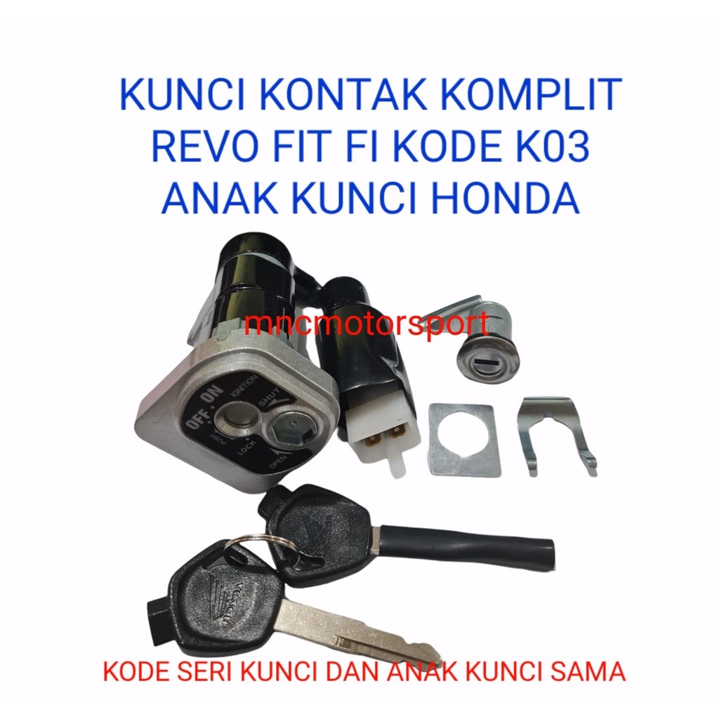 KUNCI KONTAK KOMPLIT ANAK KUNCI HONDA REVO FIT FI INJEKSI
