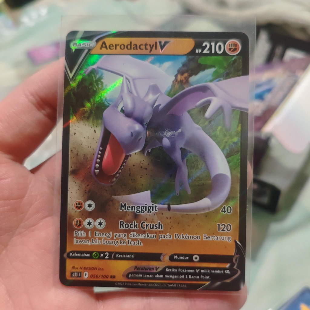 aerodactyl v RR s11 056/100 tcg pokemon