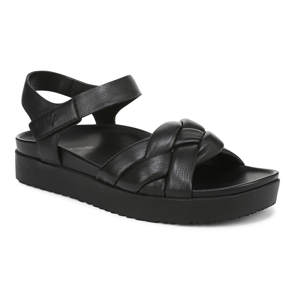 Vionic Rosa Black Sandal Wanita