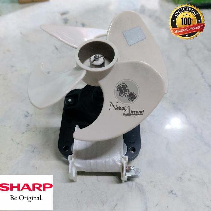 MOTOR FAN KULKAS SHARP 2 PINTU ORI SET KIPAS