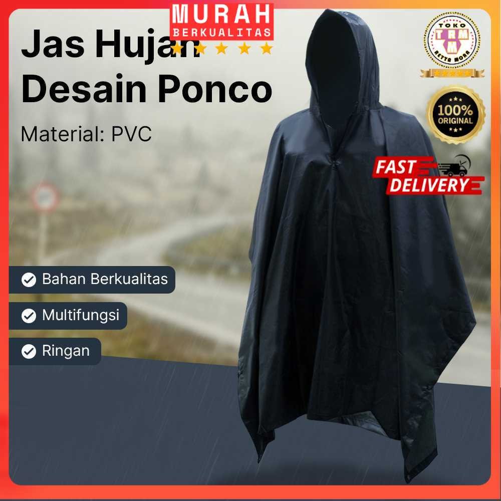 Jas Motor Jas Hujan Ponco PVC Raincoat Ponco