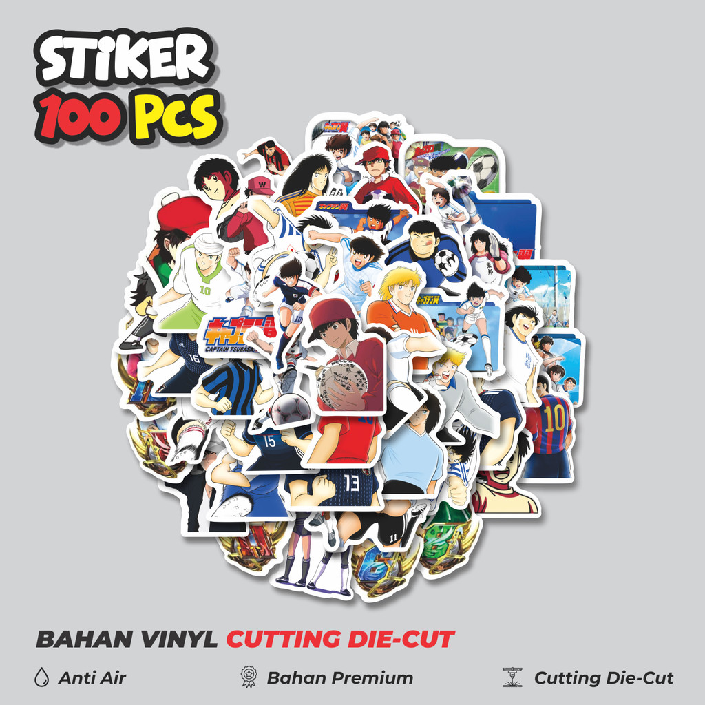 

Terbaru! 50 pcs Sticker Anime Captain Tsubasa Sticker Dekorasi Lucu Kreatif untuk Notebook, Skateboard, HP