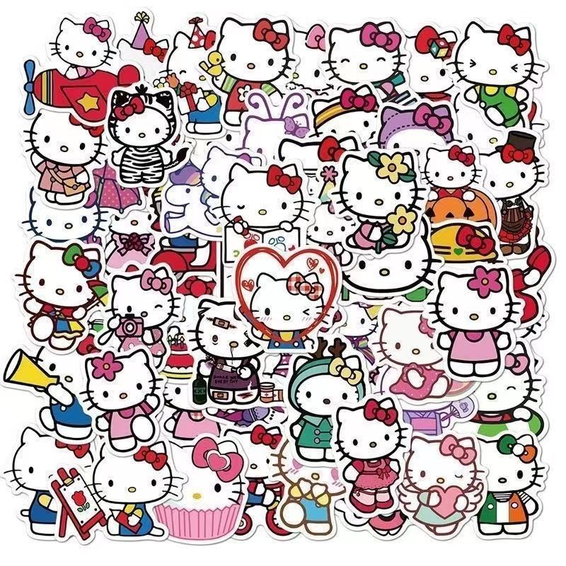 

Cute Sanrio cartoon character Hello kitty My Melody Kuromi Cinnamoroll stickers Waterproof mobile phone stickers Holiday gifts