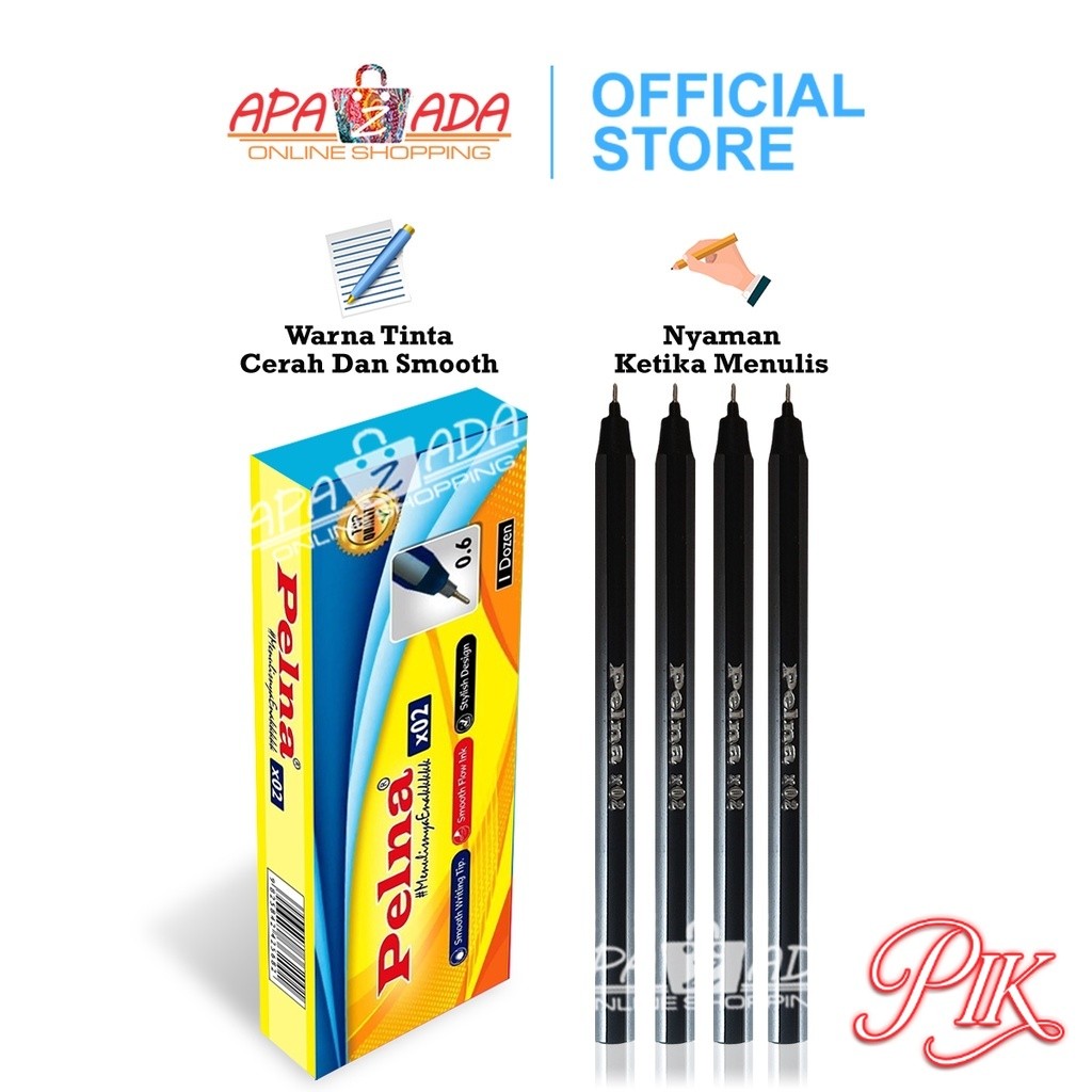 

Apazada Gel Pen / Pulpen Gel 0.5mm Tinta Hitam & Biru Isi 12 Pcs / Pena Gel Pelna Smooth / Ink Pen Bolpen Lancip PelnaX02