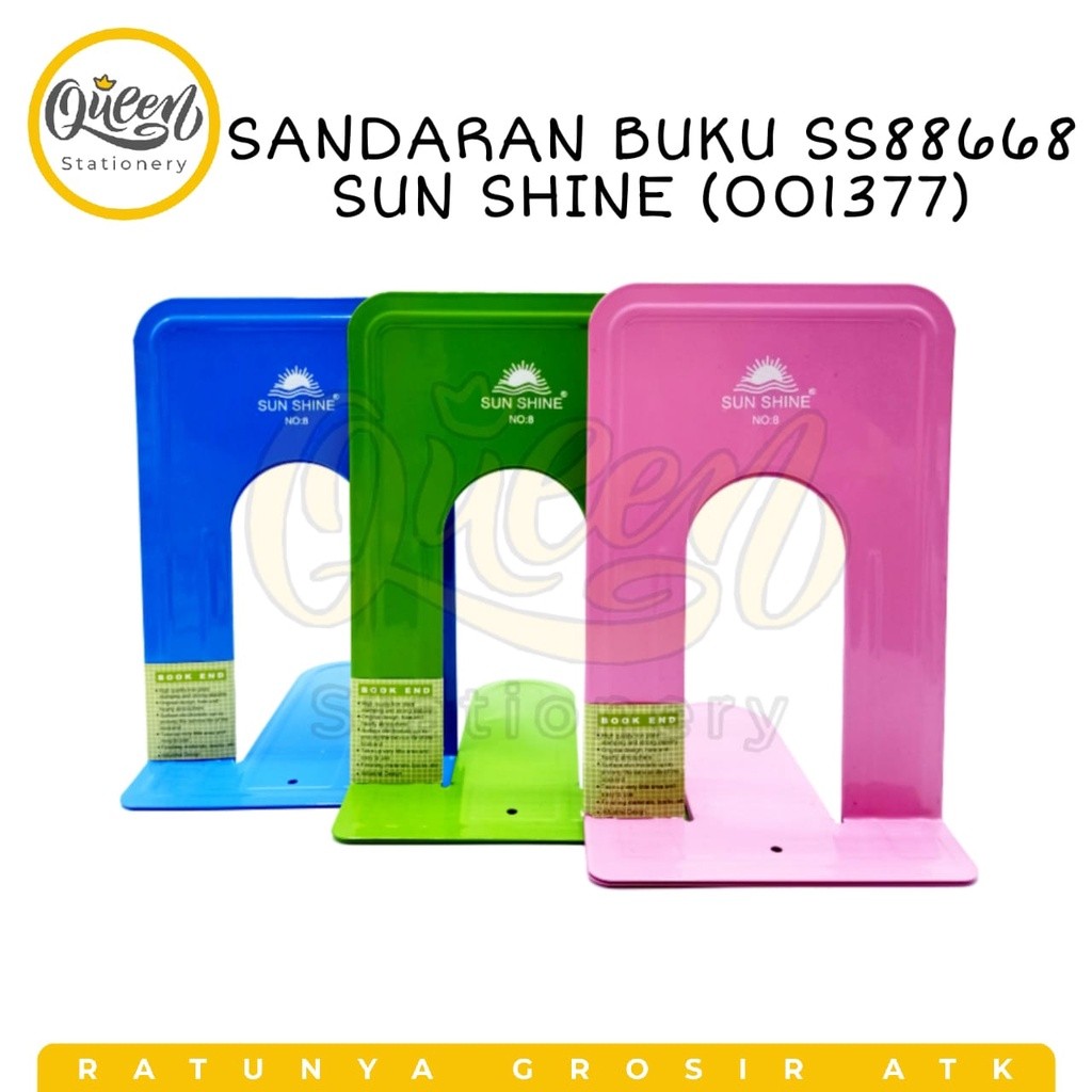 

SANDARAN BUKU SS88668 SUN SHINE (001377)/ PEMBATAS BUKU / SANDARAN BUKU WARNA/ BOOK STAND
