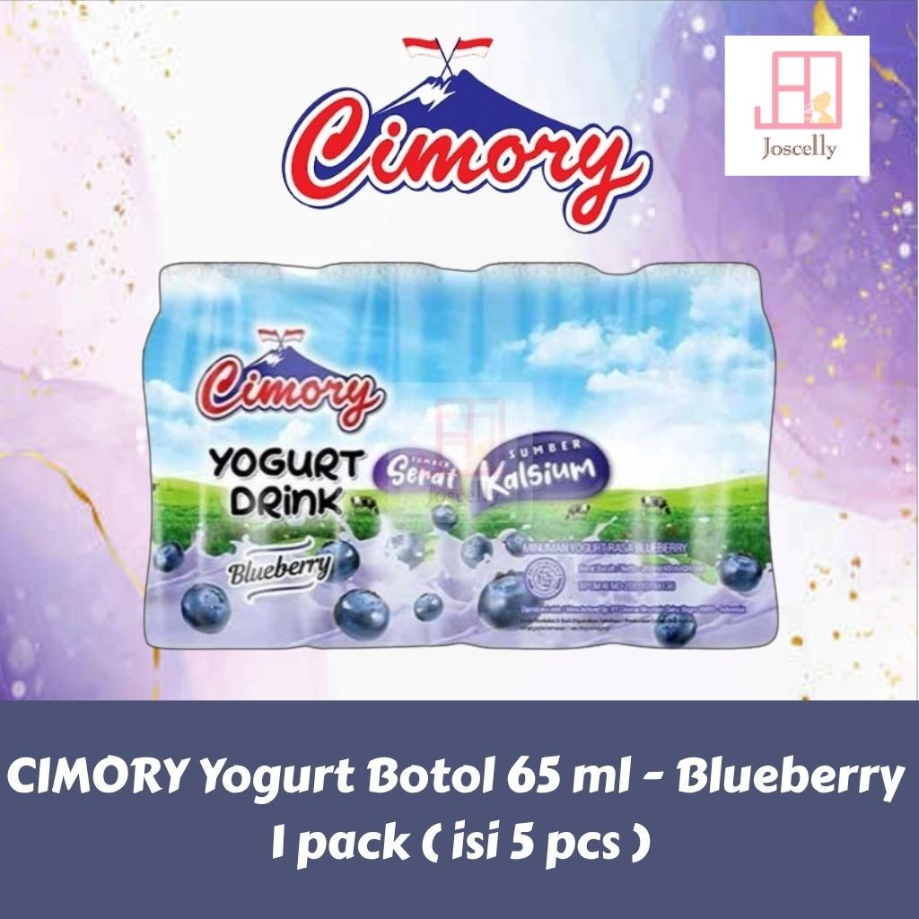 

JOSCELLY.ID CIMORY Yogurt Botol 65 ml - Blueberry | 1 pack ( isi 5 pcs )