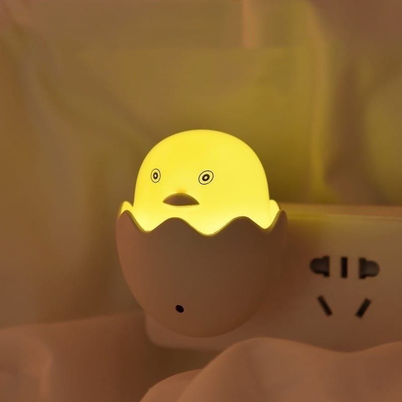 (TOS) Lampu Tidur AYAM / Lampu Tidur Telur / Lampu Tidur LED Sensor Cahaya Hemat Energi / Lampu Mala