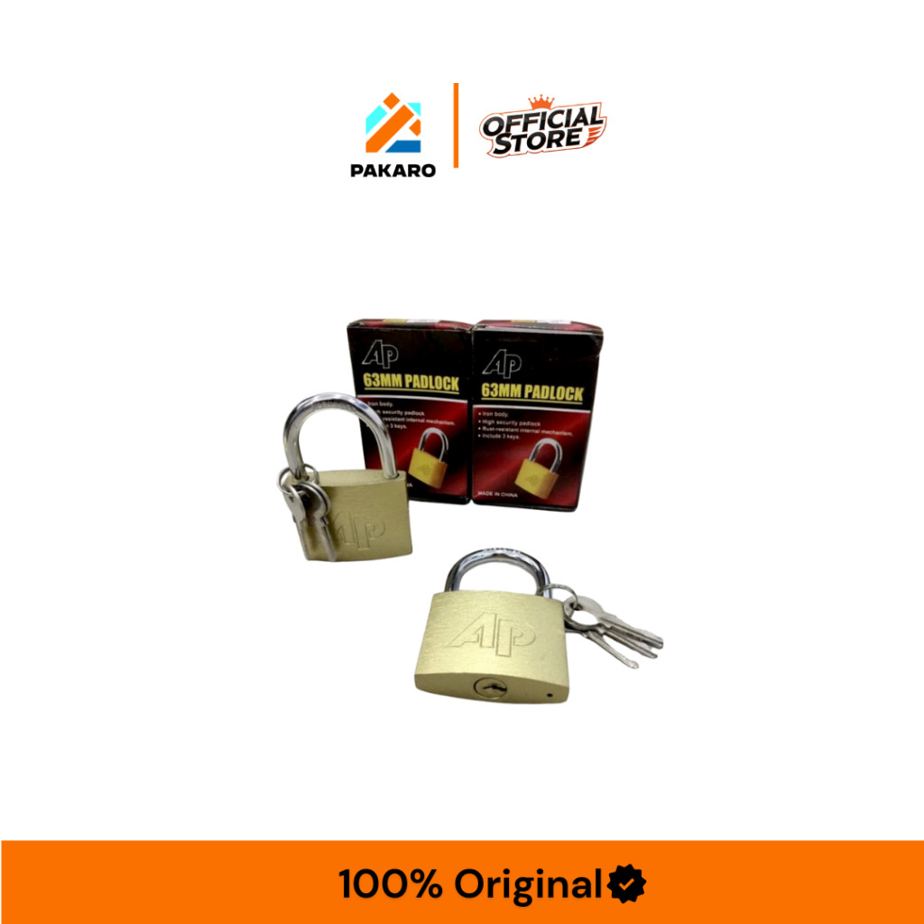 GEMBOK MAS FIT DAN RUSH - Kunci Baja Anti Bobol, Tahan Air & Karat