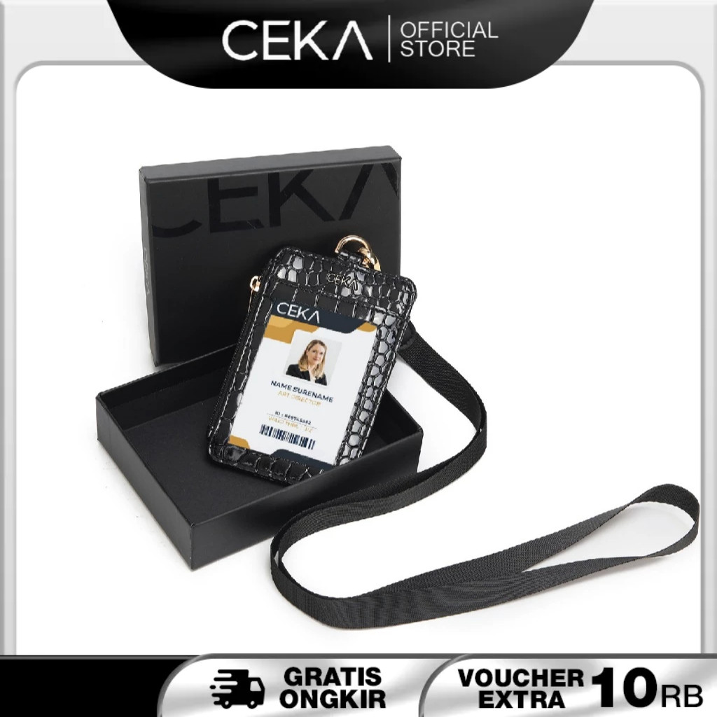 

KAYDEN STORE CEKA Lanyard ID Card Holder Name Tag Kartu Tanda Pengenal - Binca Id Card Holder
