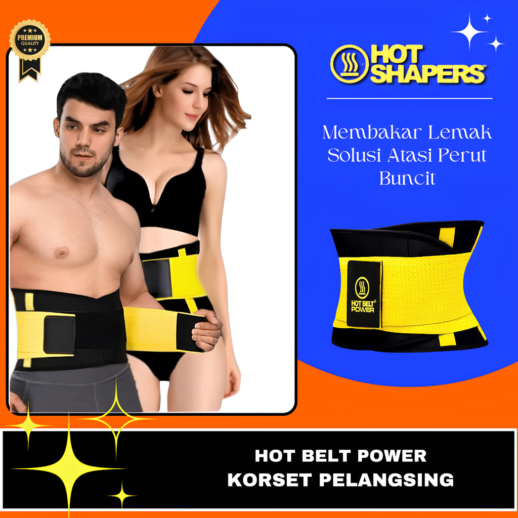 KORSET HOT SHAPERS PRIA PELANGSING PERUT BUNCIT KORSET OLAHRAGA PRIA WANITA KORSET PERUT