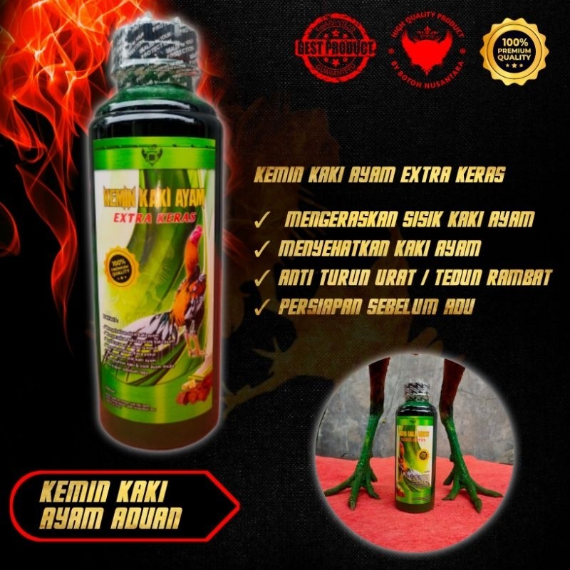 Kemin Kaki Ayam Herbal – Sisik Keras, Anti Kutu, Getah Gambir Asli, Kuat Pukul & Tahan Tarung
