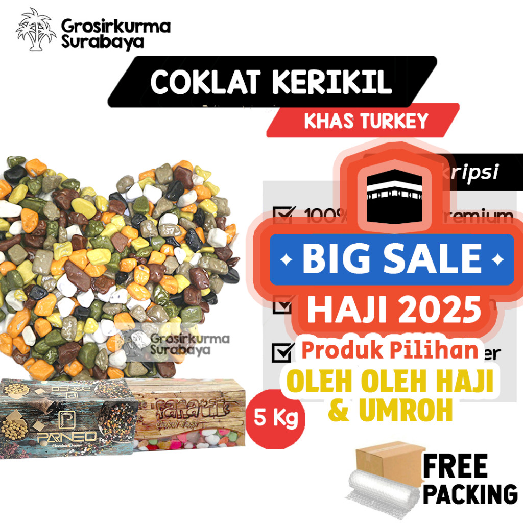 

COKELAT KERIKIL DUS (5kg) FANATIK PERNEO ROSE BRAND Khas Turki Sumber Moodbooster Segala Aktifitas
