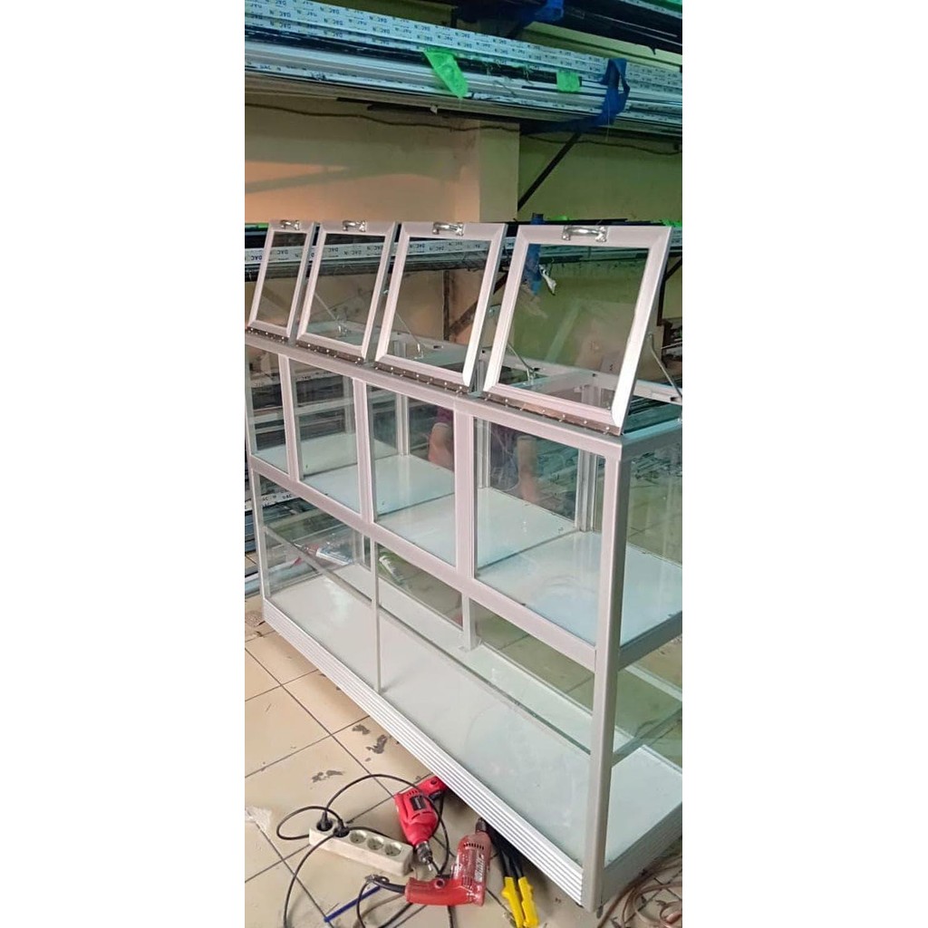 Etalase Sembako Untuk Beras dan Jualan Warung