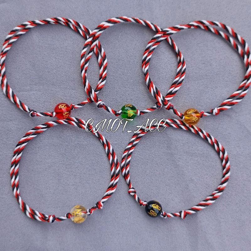 Gelang Tridatu 1mm Batu Mutiara/Gelang Tali Tridatu 1mm//Gelang Tangan