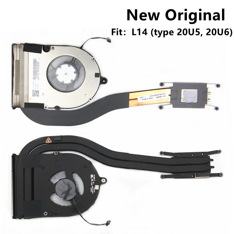 New Original For Laptop Lenovo ThinkPad L14 CPU Cooling Fan L14 Gen 1 Heatsink Radiator 5H40S72942 5