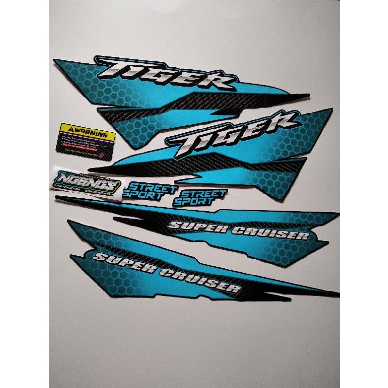 sticker keren striping/sticker tiger 2000 custom (model strada)