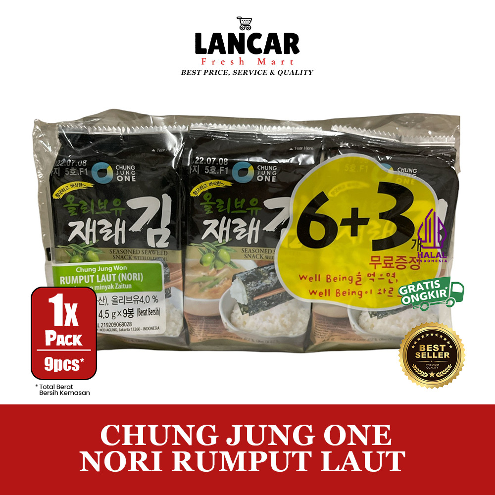 

CHUNG JUNG ONE NORI RUMPUT LAUT OLIVE OIL 4.5GR / NORI SUSHI RUMPUT LAUT OLIVE OIL