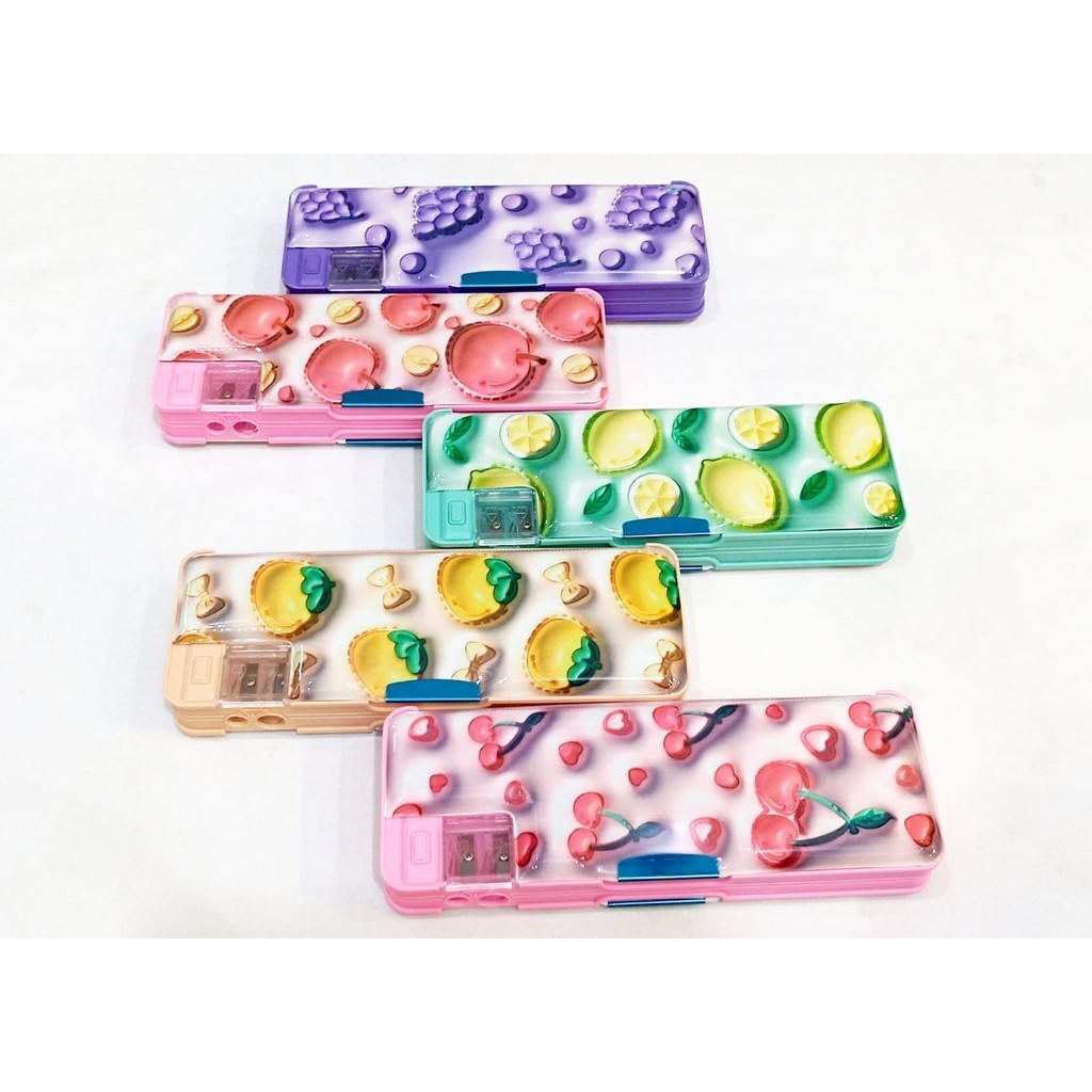 

Kotak Pensil Magnet 2 pintu Motif Buah / Tempat Pensil magnet B-8801