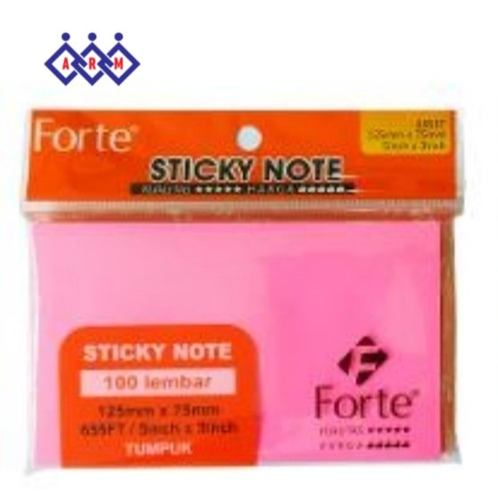 

Sticky Note Forte 655 warna 125*75mm - Fluorescent + Best Seller