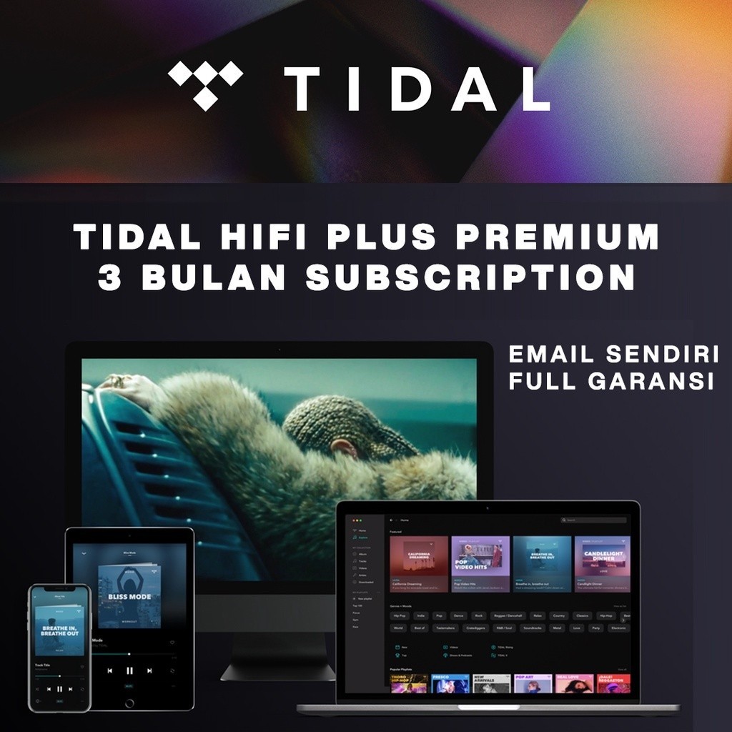Tidal CAP HiFi Plus Master 3 dan 12 Bulan Original
