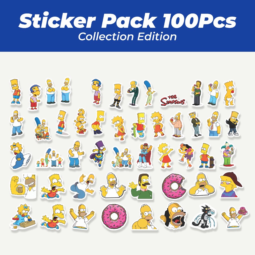 

Hot Sticker The Simpsons Sticker Lucu Anti Air Stikers Berperekat Waterproof Sticker Decal Buat Motor Helm Buku Journal Koper Casing HP Laptop Botol Minum